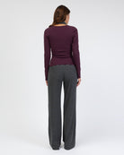 Longshirt mit V-Ausschnitt