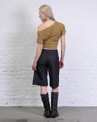 Offshoulder Shirt mit Knöpfen