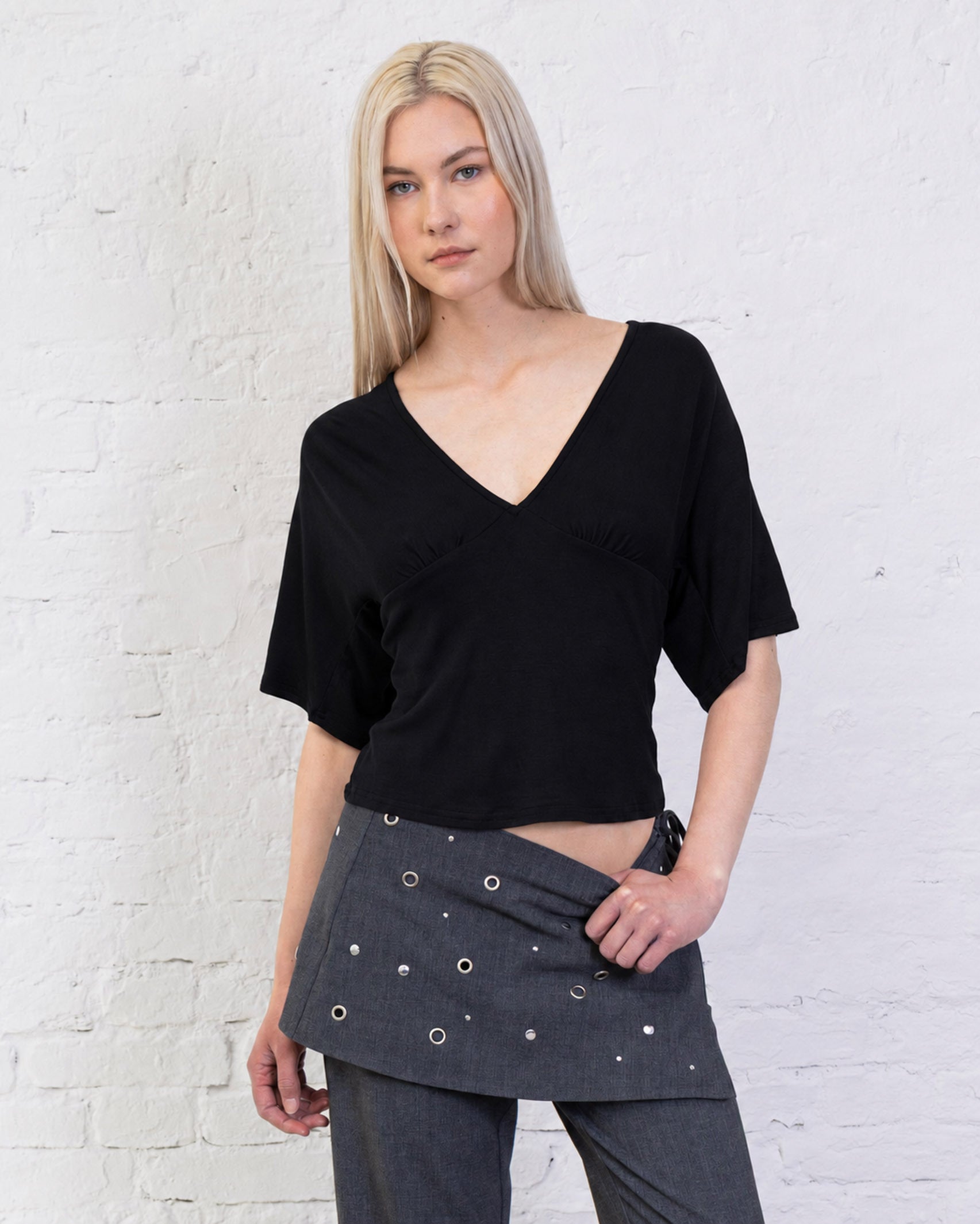 T-Shirt mit Rückendetail