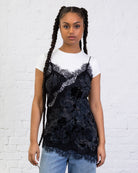 Asymmetrisches Top mit Blumenprint