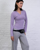 Langarmshirt mit Raffung