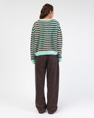Strickjacke mit Streifen