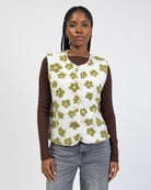 Teddy Weste mit Blumenprint