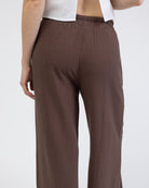 Lockere Hose aus Leinen-Mix