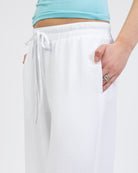 Lockere Hose aus Leinen-Mix