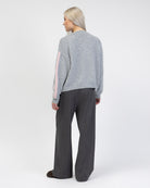Strickjacke mit Streifendetails
