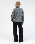 Strickjacke mit Streifendetails