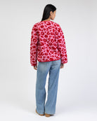 Teddyjacke mit Leoprint