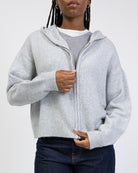 Strickjacke mit Kapuze