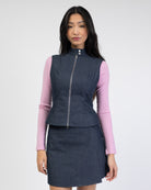 Weste aus Raw Denim