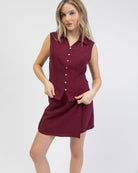 Taillierte Bluse aus Leinen-Mix