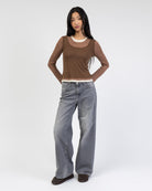 Langarmshirt im Lagenlook