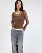 Langarmshirt im Lagenlook