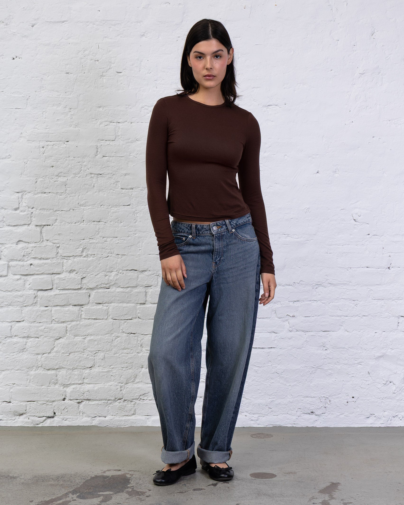 Langarmshirt mit Rundhalsausschnitt