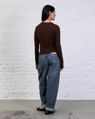 Langarmshirt mit Rundhalsausschnitt