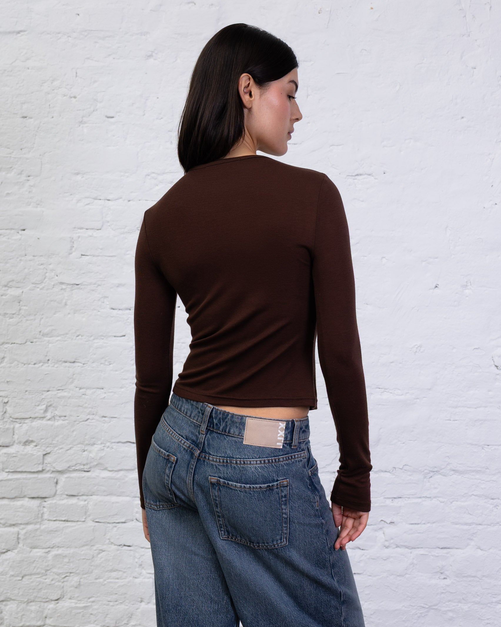 Langarmshirt mit Rundhalsausschnitt