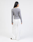 Langarmshirt mit Rundhalsausschnitt