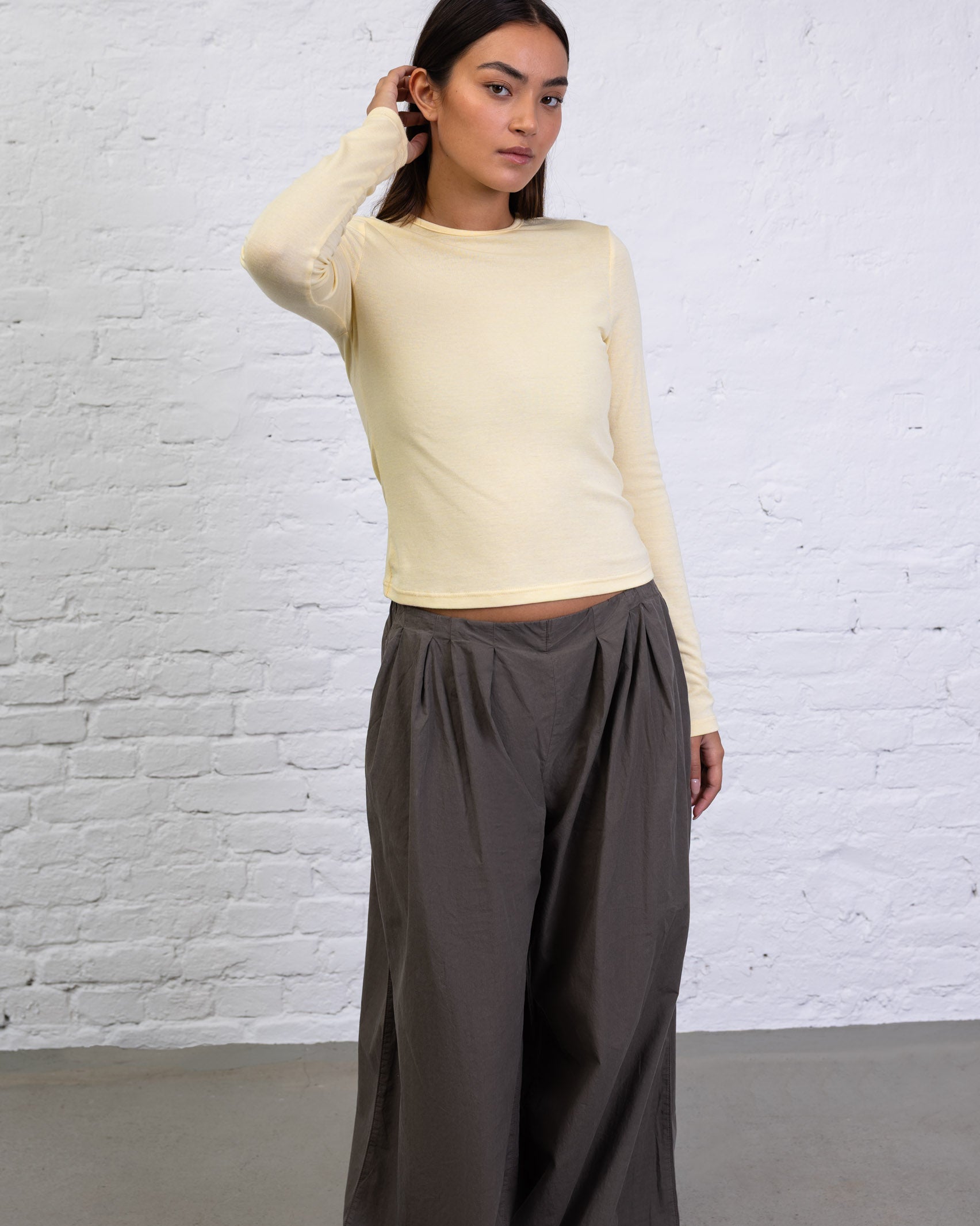 Langarmshirt mit Rundhalsausschnitt