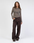 Gestreiftes Longshirt mit Kapuze