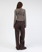 Gestreiftes Longshirt mit Kapuze