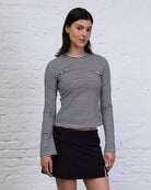 Langarmshirt mit Streifen