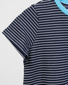 Gestreiftes Basic T-Shirt Kleid