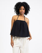 Luftiges Neckholder Top zum Binden