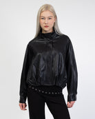 Kunstleder Bomberjacke