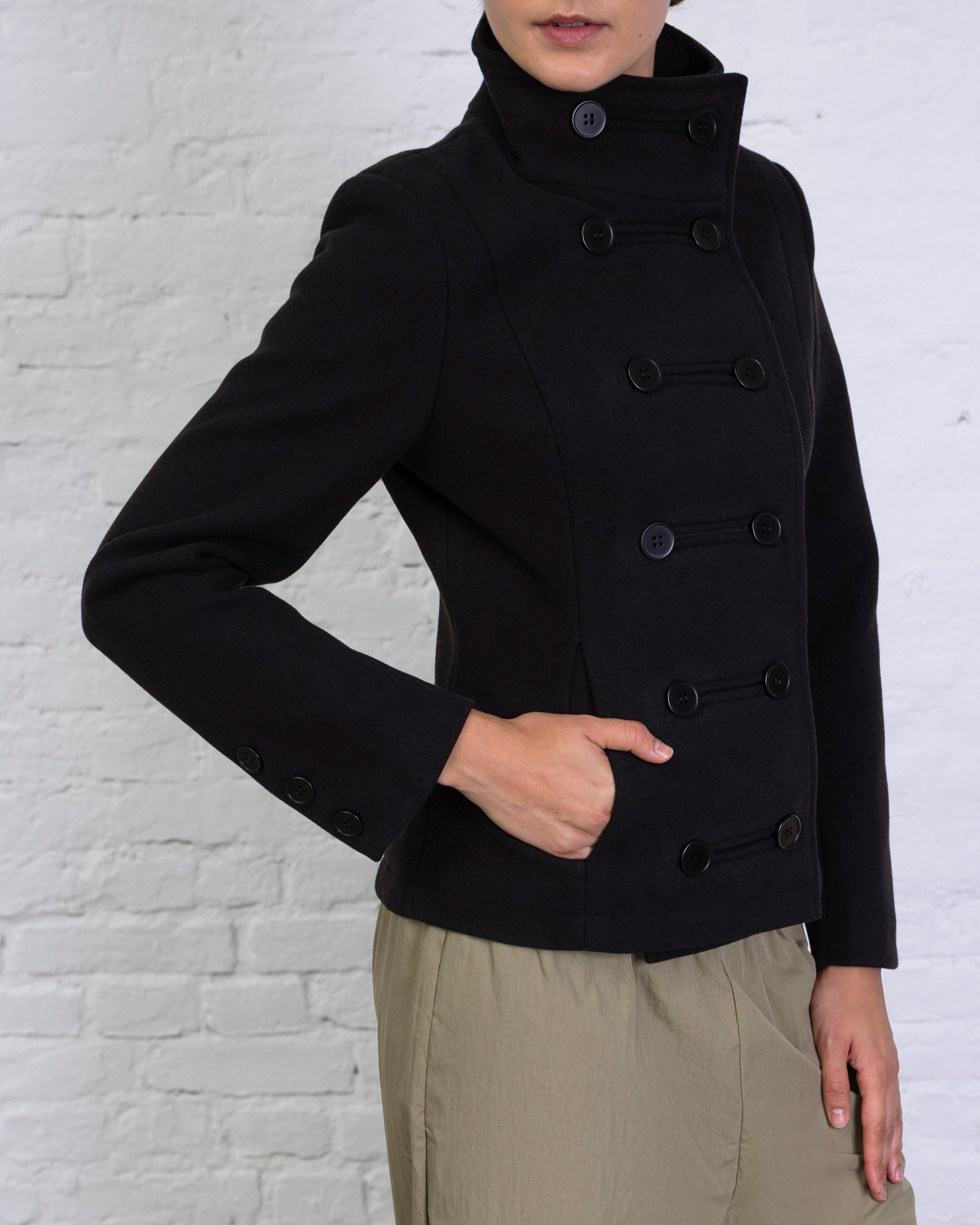 Taillierte Jacke mit Doppelknopfreihe