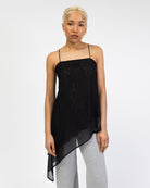 Asymmetrisches Top aus Spitze und Mesh