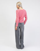 Gestreiftes Basic Langarmshirt