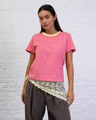 Gestreiftes Basic Kurzarmshirt