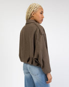 Bomberjacke in Tweed Optik