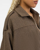 Bomberjacke in Tweed Optik