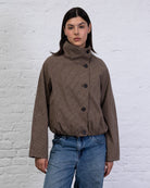 Jacke mit asymmetrischer Knopfleiste