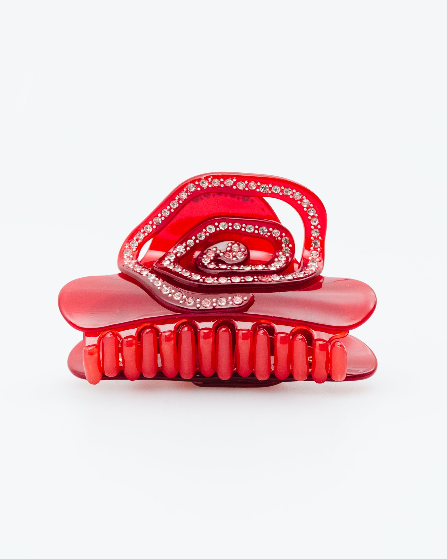 Roter Rosen Haarclip - Broke + Schön