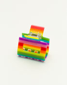 Kleiner Haarclip in Regenbogenfarben - Broke + Schön