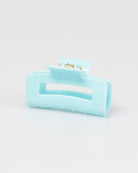 Eckiger Haarclip in Blau
