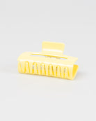 Eckiger Haarclip in Gelb