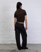 Stoffhose mit weitem Bund