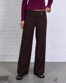 Klassische Stoffhose mit geradem Bein
