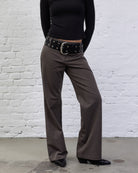 Stoffhose mit Nadelstreifen