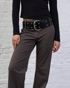 Stoffhose mit Nadelstreifen