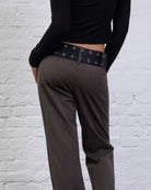 Stoffhose mit Nadelstreifen