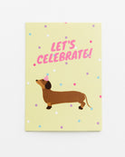 Postkarte Let's Celebrate - Broke + Schön
