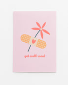 Postkarte Get well soon - Broke + Schön