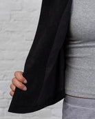 Cord-Blazer mit großen Knöpfen