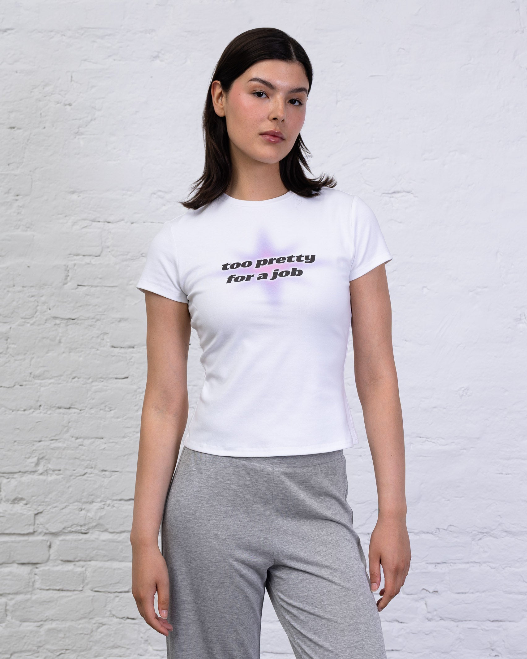 T-Shirt mit Job Print