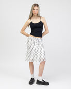 Midi Rock mit Polkadotprint