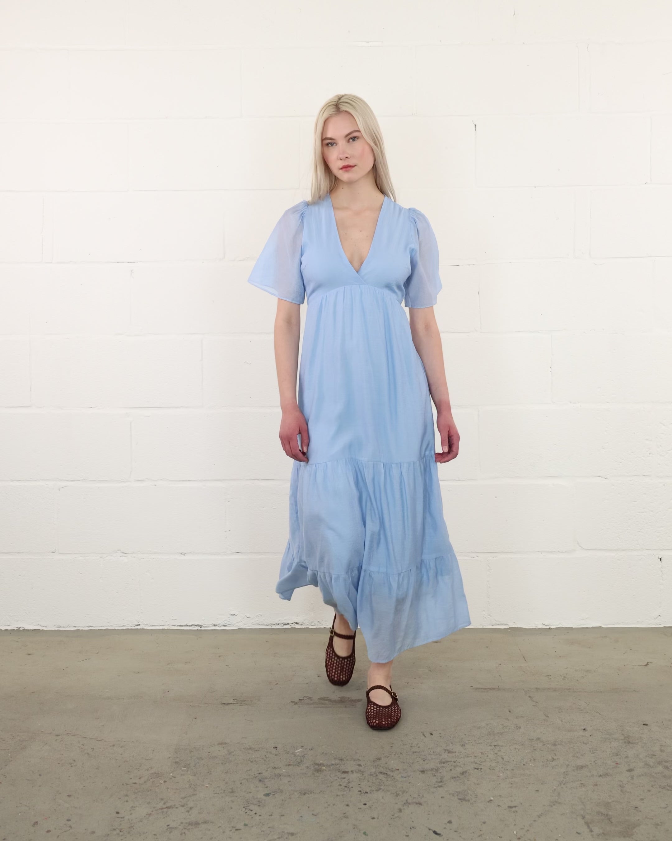 Luftiges Sommerkleid mit Seidenanteil
